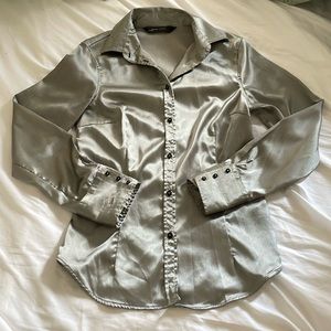 Zara Long Sleeve Button Up Shirt